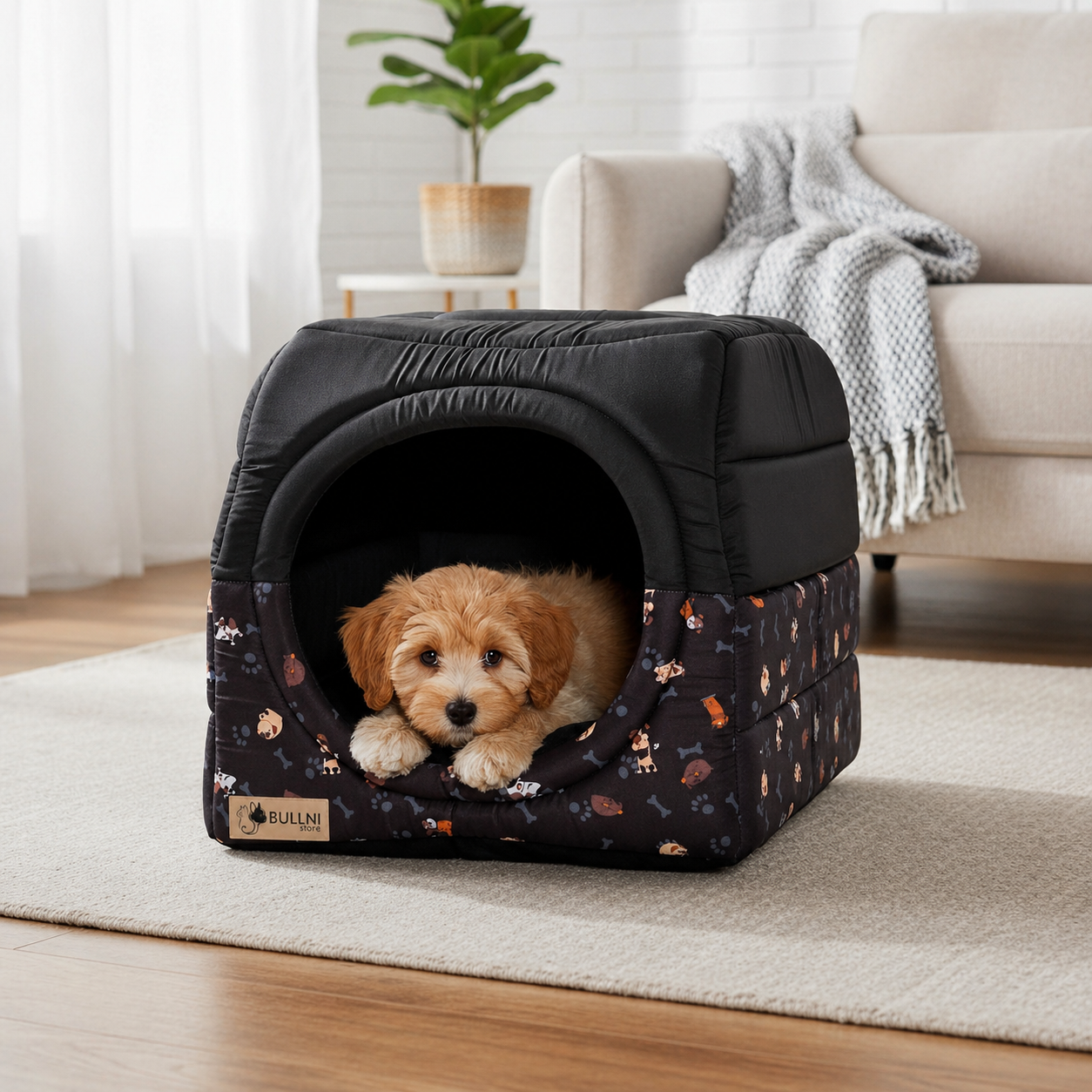 Toca Iglu Pet estampada com Desenhos Bullni Store