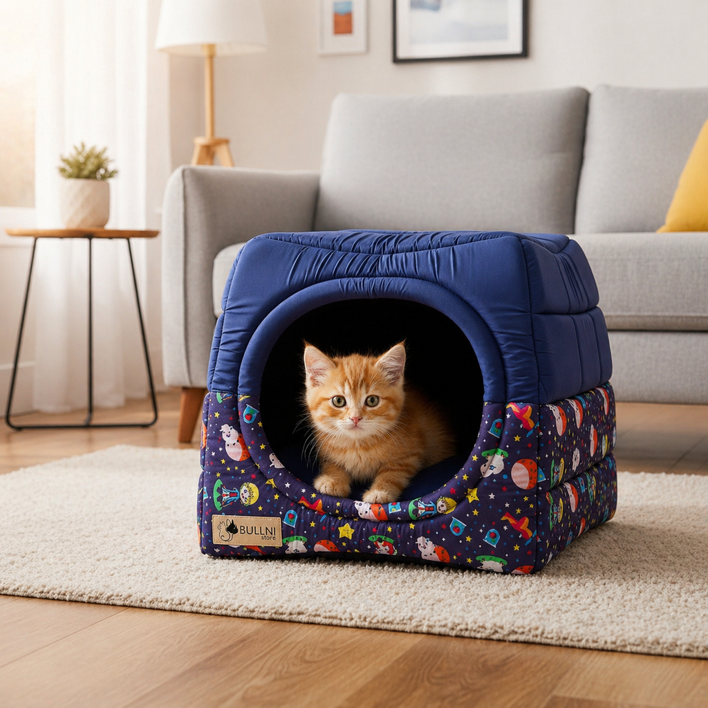 Toca Iglu Pet  Estampada Príncipe Marinho Bullni Store
