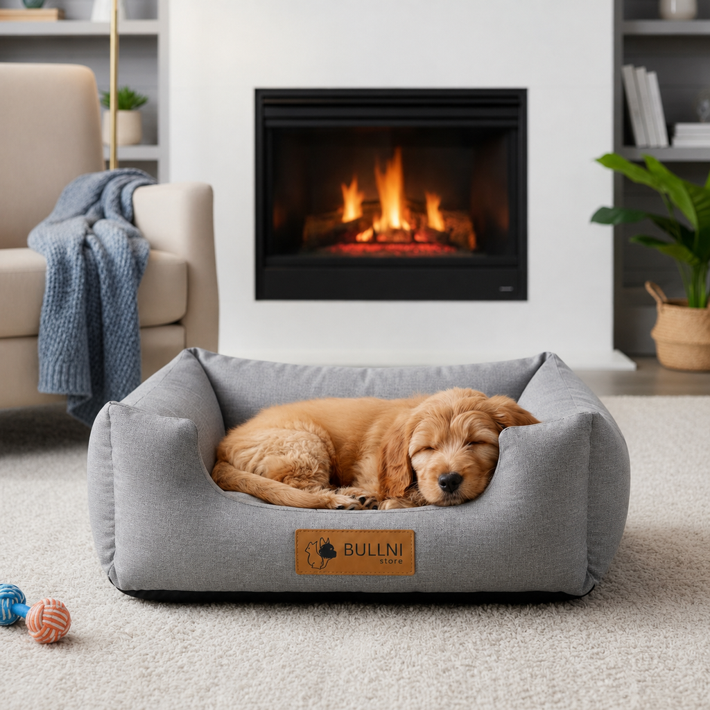 Cama Para Pets - Quadrada Cinza Urbano Bullni Store