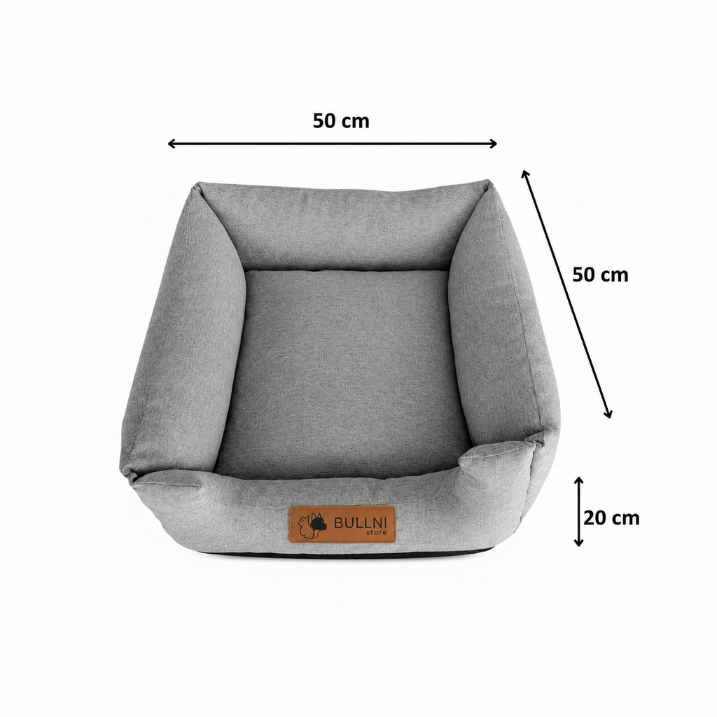 Cama Para Pets - Quadrada Cinza Urbano Bullni Store