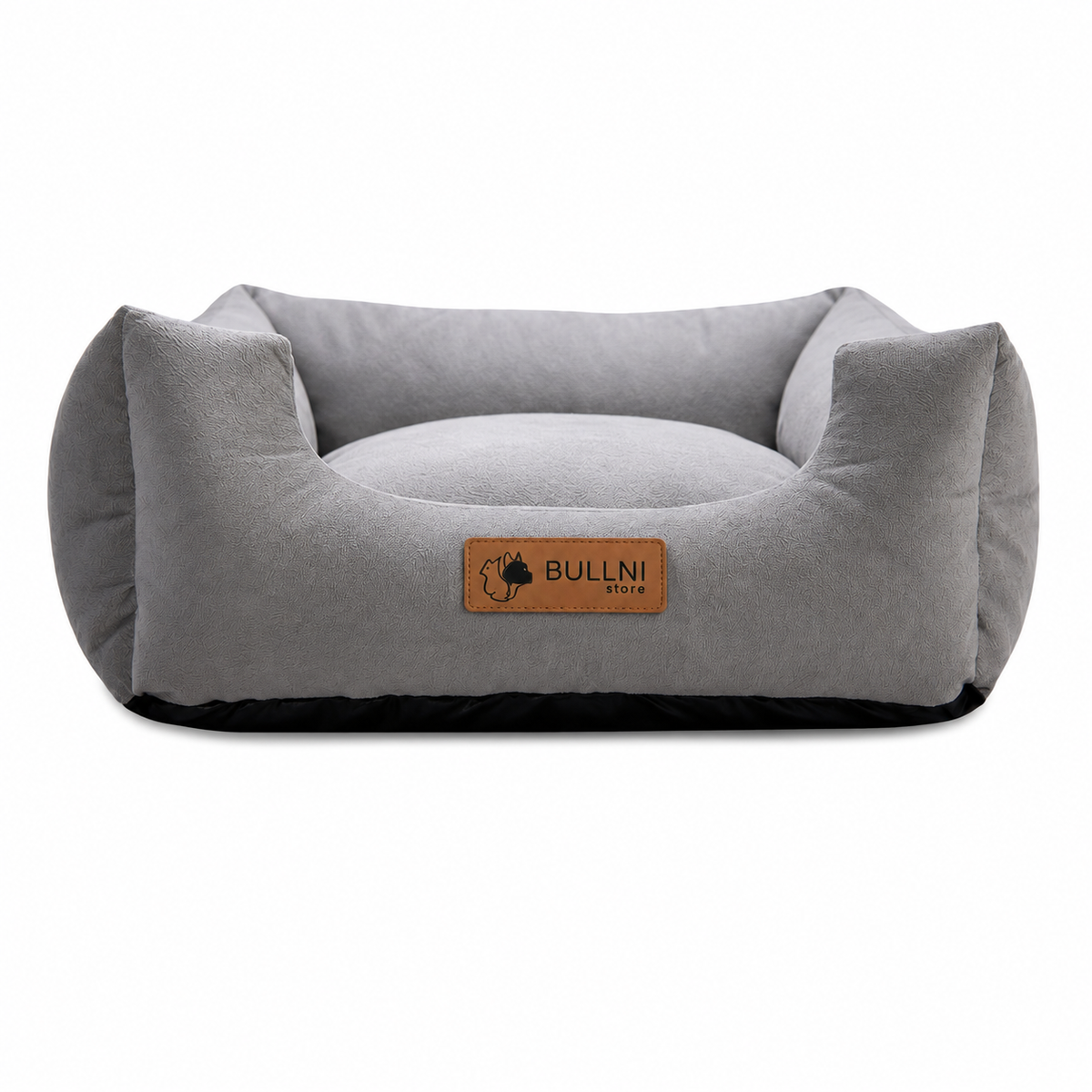 Cama Para Pets - Quadrada Cinza Liso Bullni Store