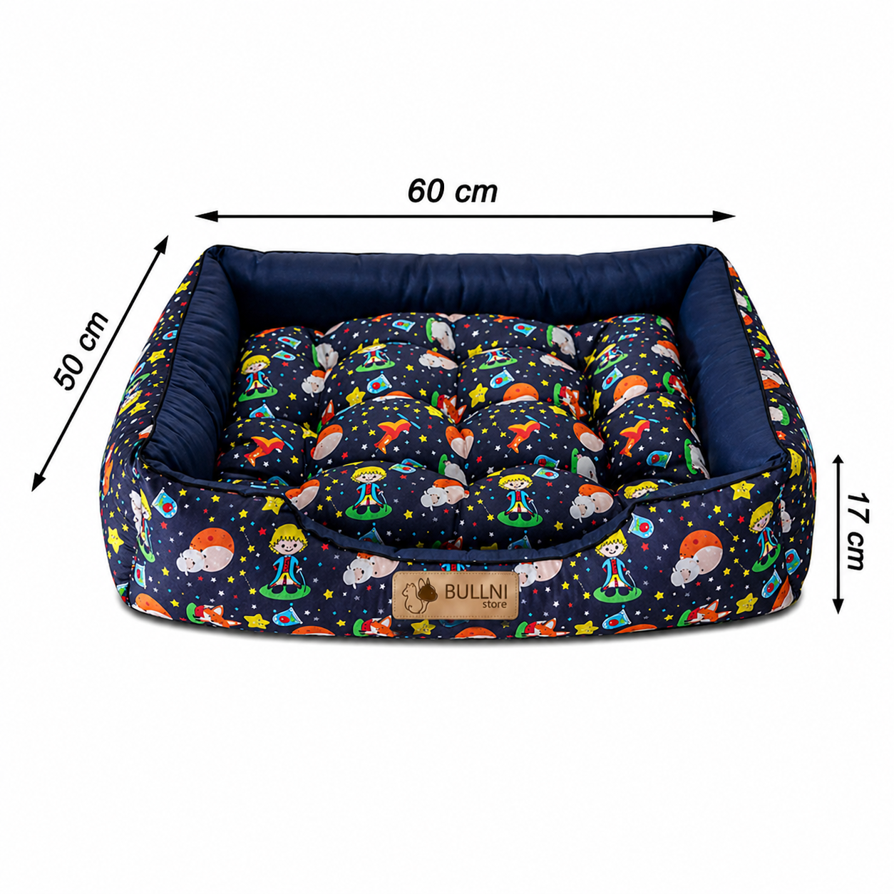 Cama Para Cachorros e Gatos Retangular Pequeno Principe Bullni Store