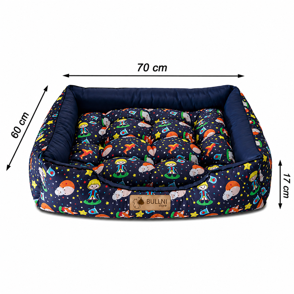 Cama Para Cachorros e Gatos Retangular Pequeno Principe Bullni Store
