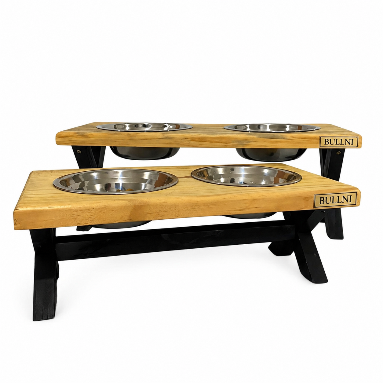 Comedouro Pet Ergonomico Madeira Bullni Store