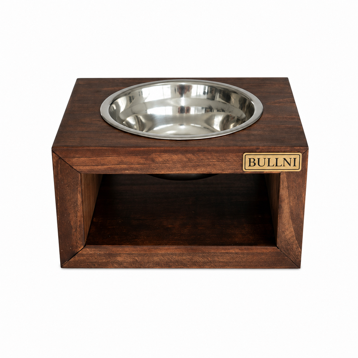 Comedouro Individual de madeira Bullni Store