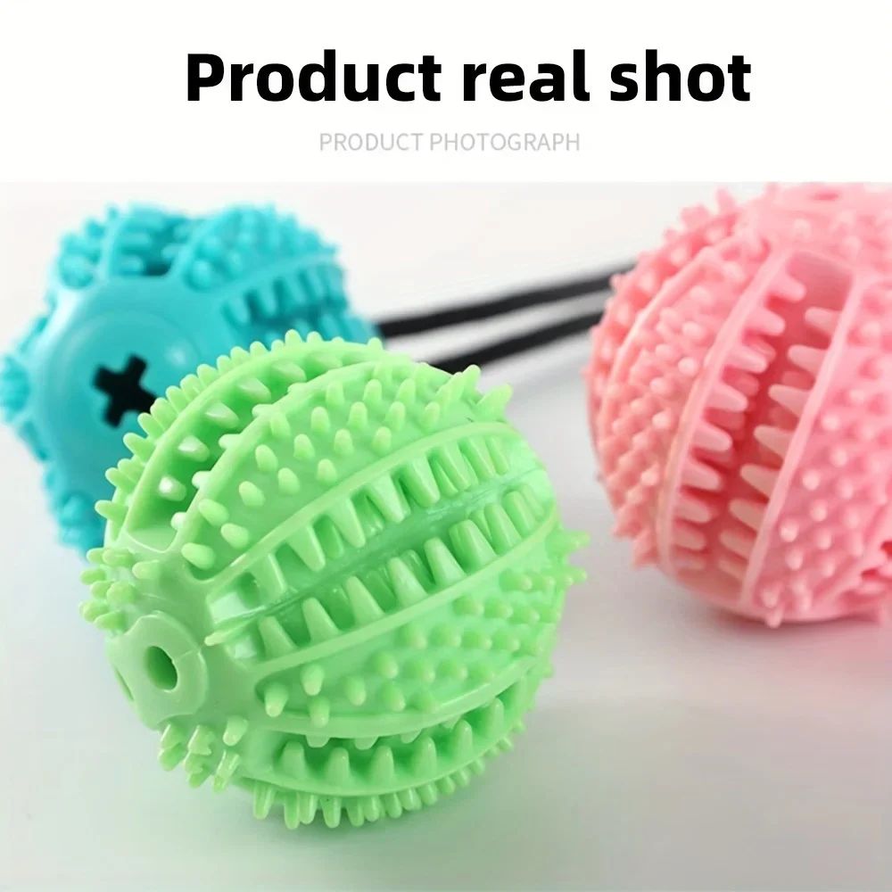 Brinquedo interativo elástico com som  e colocação de alimento