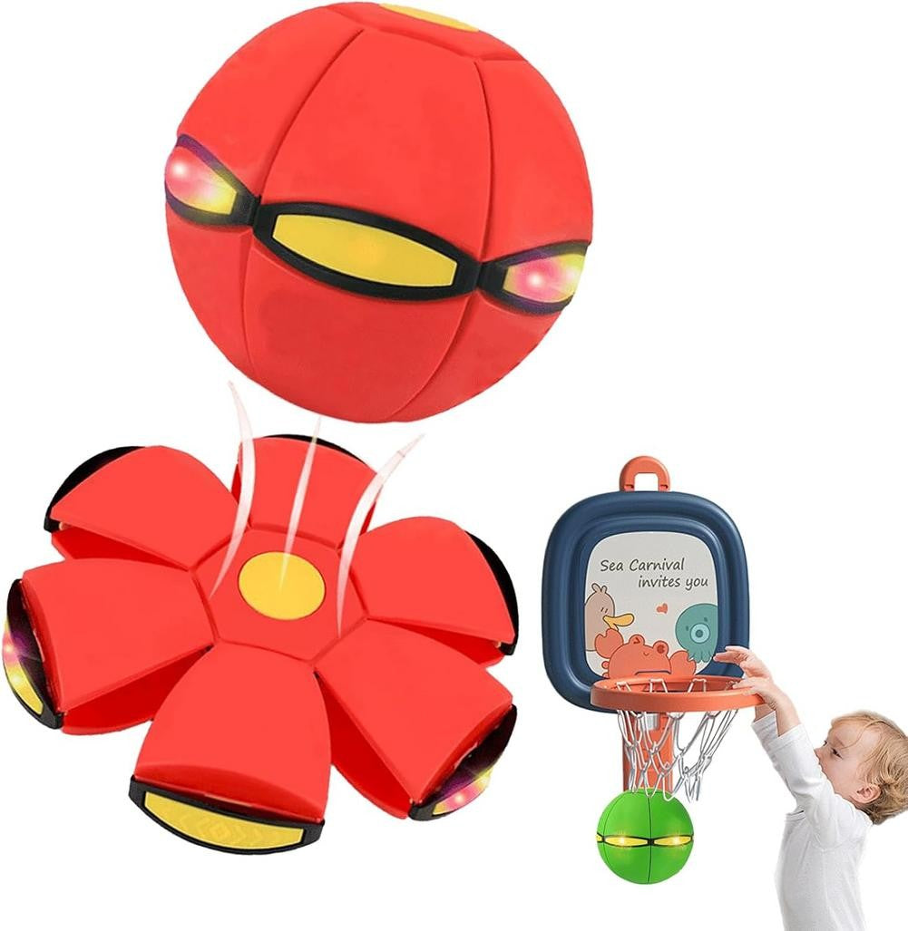 Bola saltitante mágica que vira disco voador