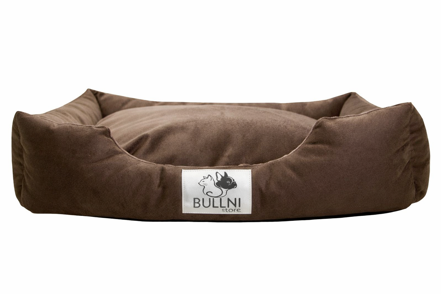 Cama Retangular para Cachorro ou Gato Bullni Super Luxo Marrom