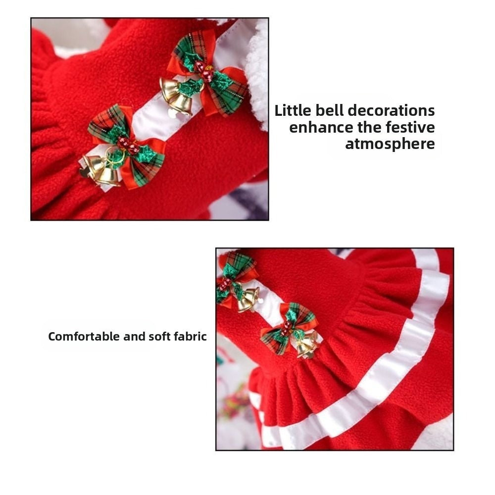 Vestido de natal para pets