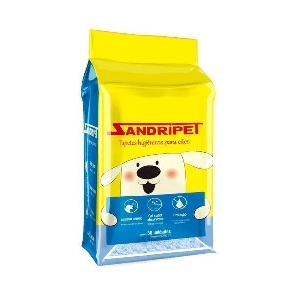 Tapete Higiênico Descartável para Cães 60x80cm c/30 unidades