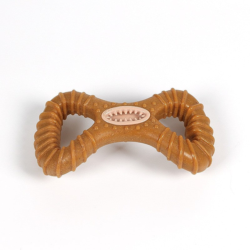 Osso de mastigar indestrutível de madeira de faia sólida de 15cm para cães