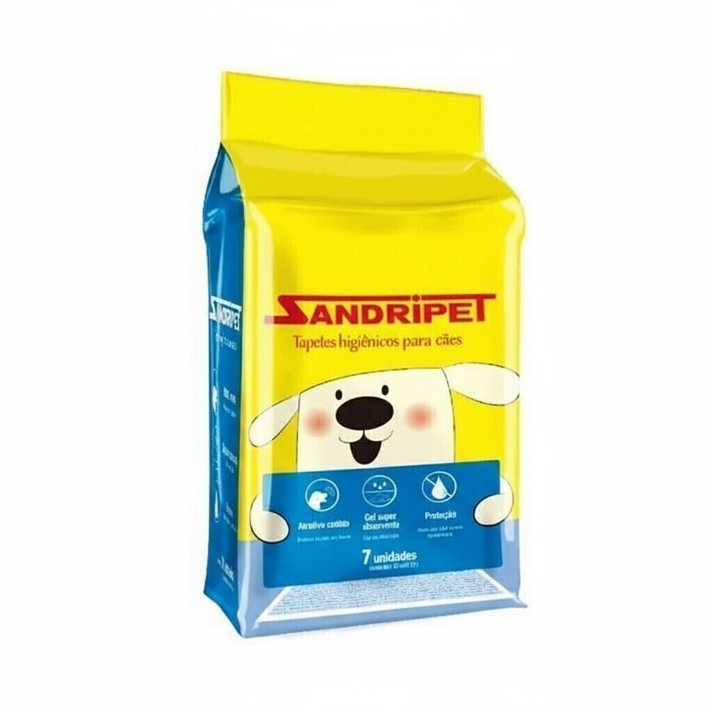 Tapete Higiênico Descartável para Cães 60x80cm c/7 unidades