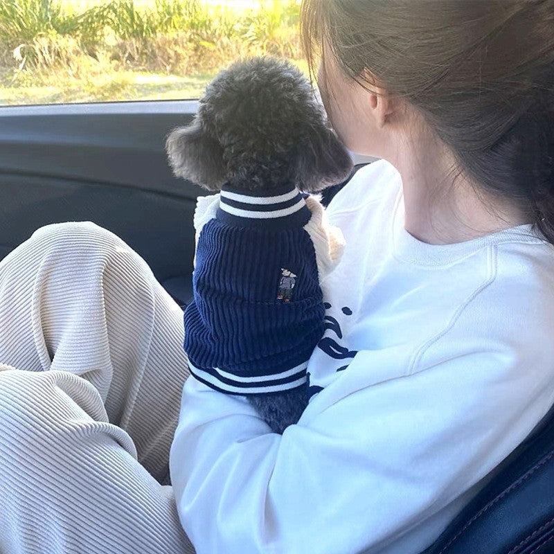 Jaqueta Estilo College para Cães