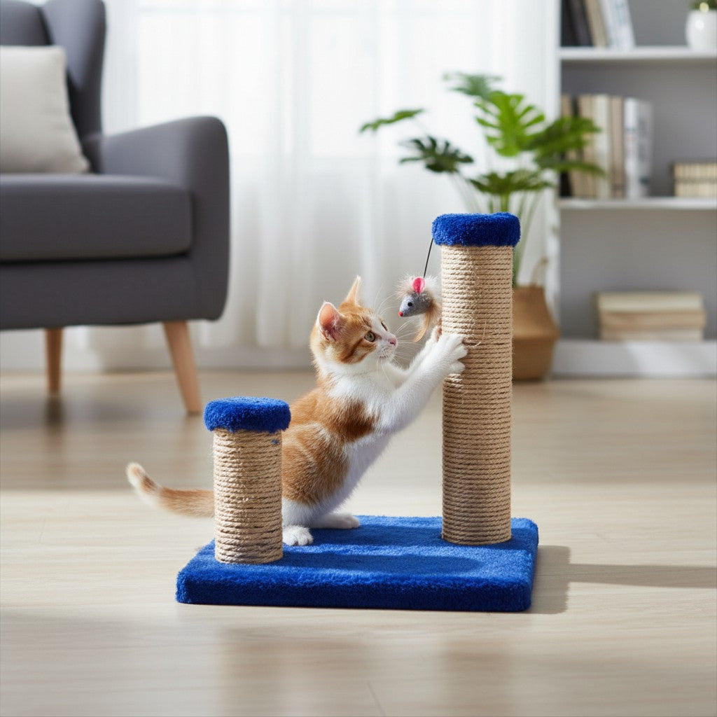 Arranhador Gatos - 2 Postes Resistente