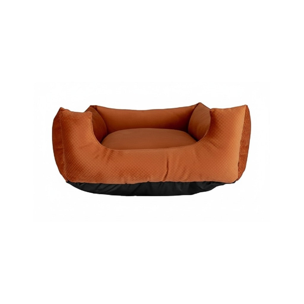 Cama Para Cachorro Quadrada conforto Laranja Drop