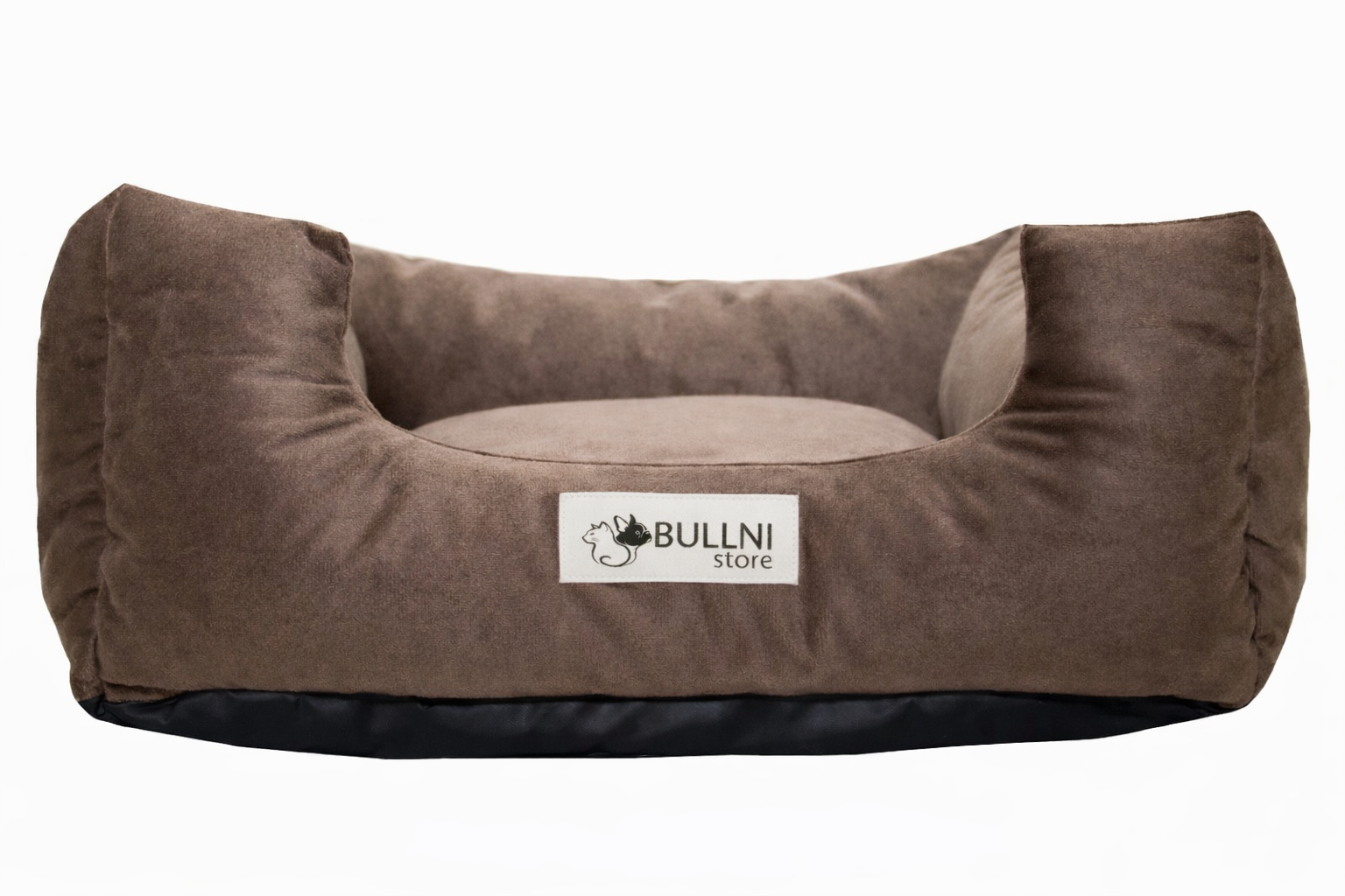 Cama Quadrada para Cachorro ou Gatos Super Luxo Bullni Marrom Tamanho:M