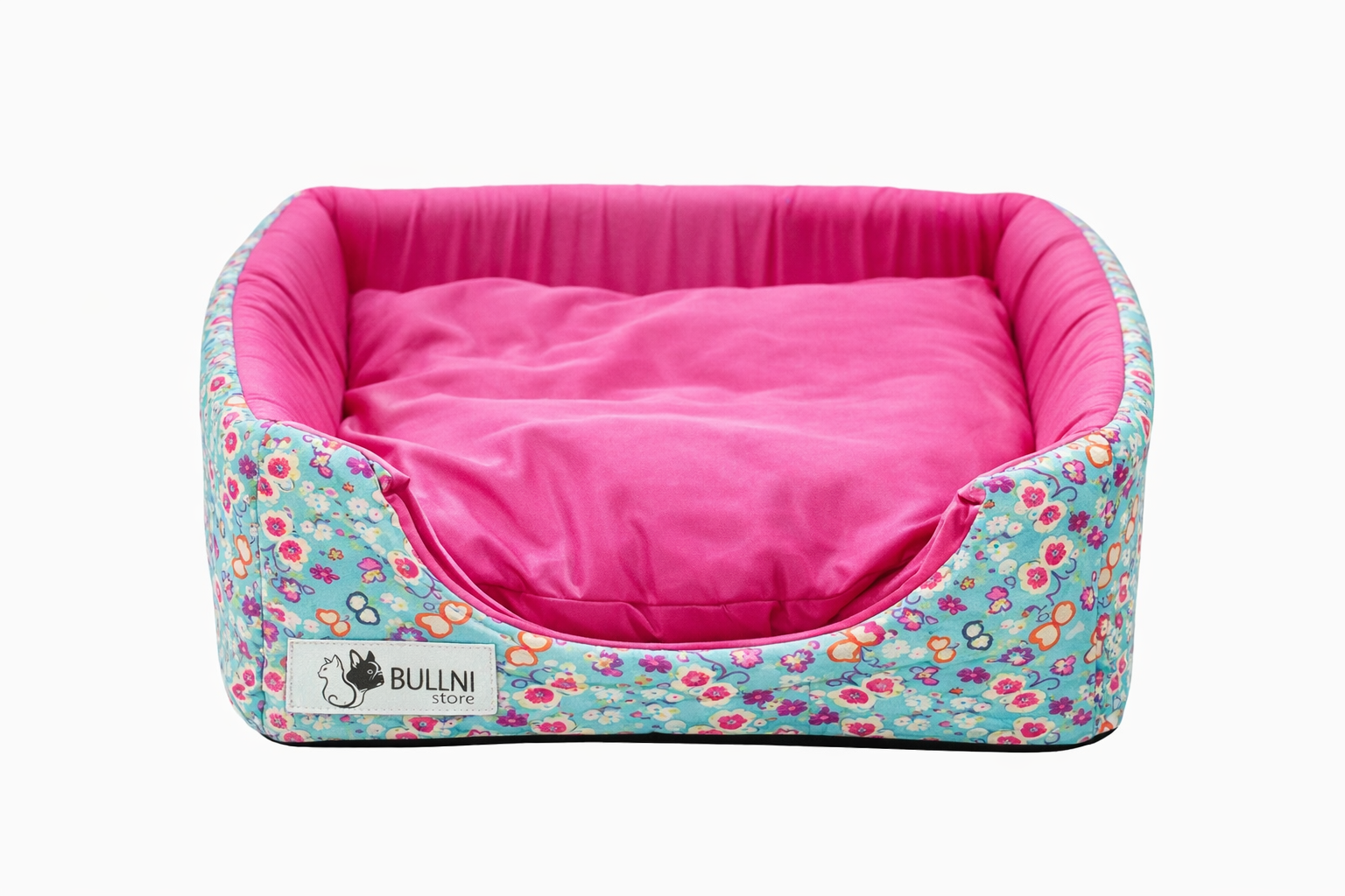 Cama Iglu e Toca Para Cachorro Bullni Luxo Rosa Borboleta Tamanho:G