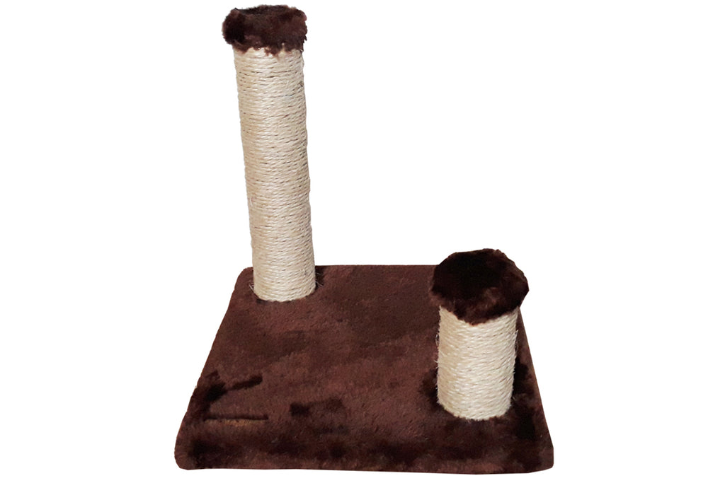 Luppet Brinquedo Arranhador Quadrado Com Postes Para Gatos Marrom