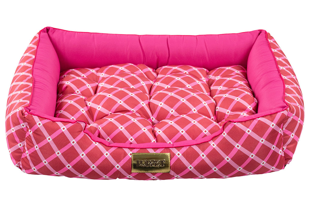 Cama Retangular para Pets Rosa