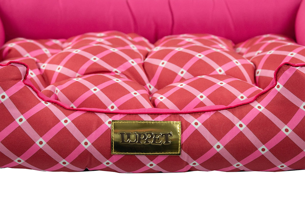 Cama Retangular para Pets Rosa