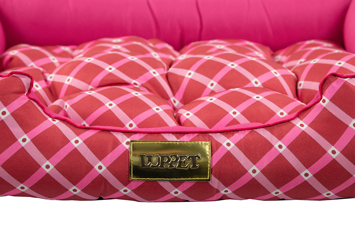 Cama Retangular para Pets Rosa
