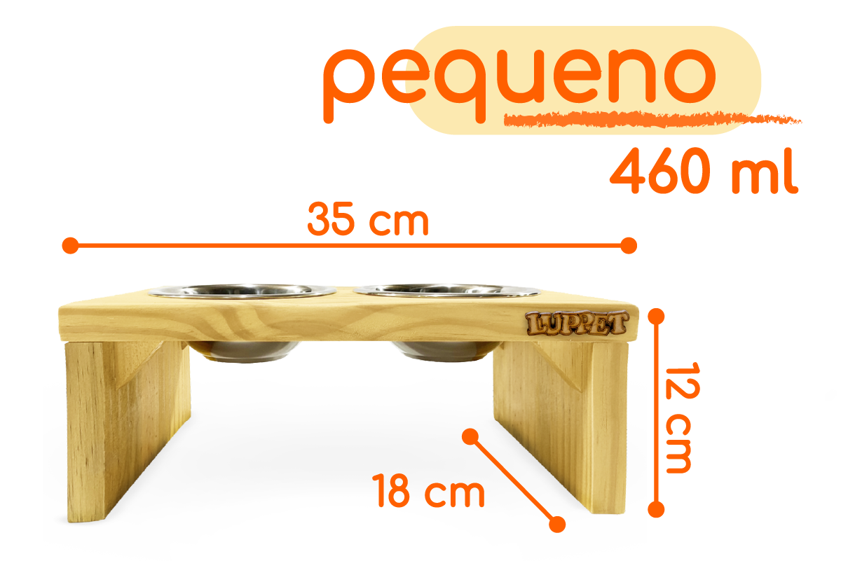 Comedouro Duplo Elevado Personalizado