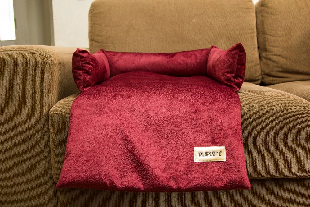 Manta para Sofá Luppet com encosto para Cachorro ou Gato Bordo